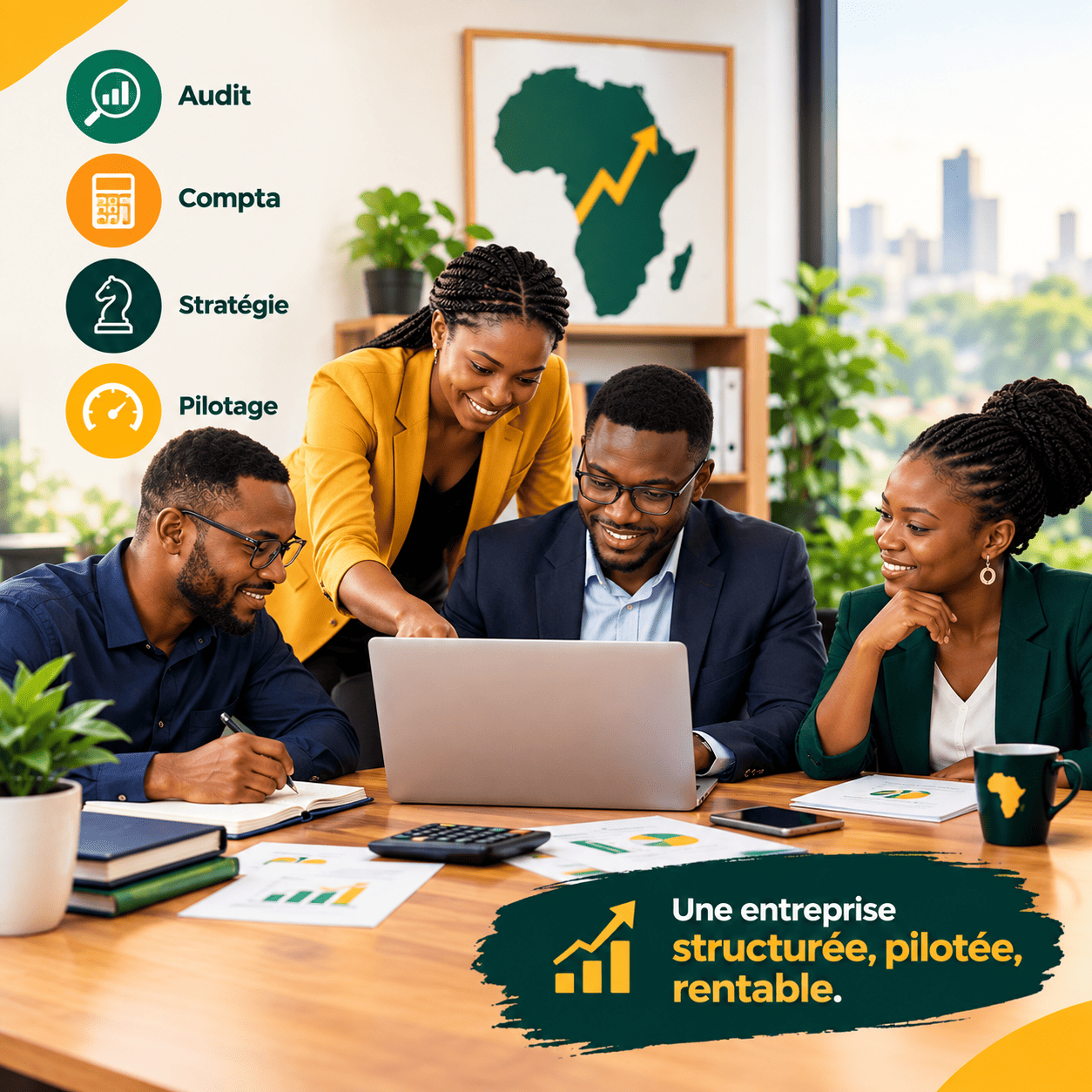 Entrepreneur noir en conseil stratégique
